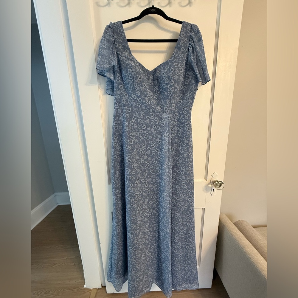 Revelry Blue Floral Maxi Dress